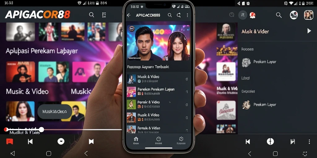 Antarmuka perekam layar APIGACOR88 yang user-friendly.