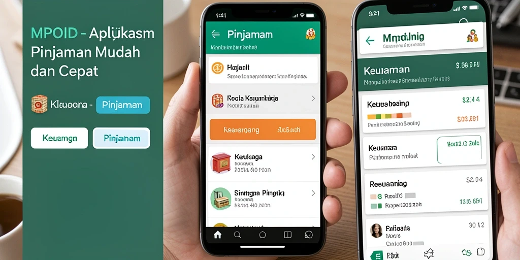 Antarmuka pengguna MPOID saat mengajukan pinjaman.