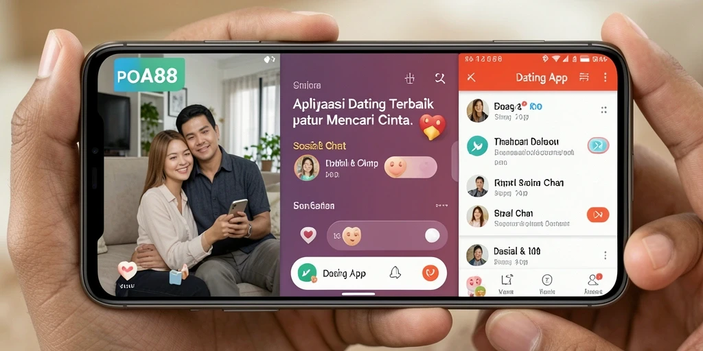 Antarmuka POA88 yang menarik dan fungsional untuk aplikasi Dating.