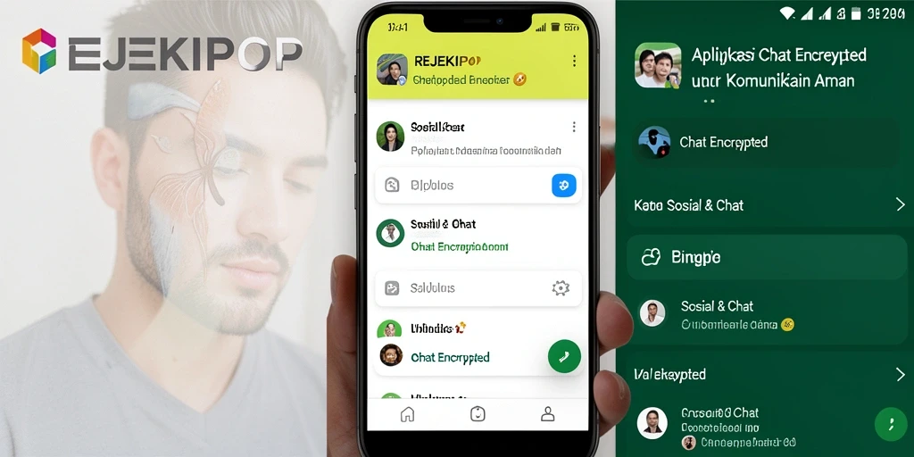 Tampilan antarmuka aplikasi REJEKIPOP yang sederhana dan aman.